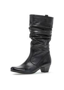 Gabor , Stiefel, mit Raffungen am slouchy Schaft , schwarz , 44 , 44 , Stiefel mit praktischem Innenreißverschluss