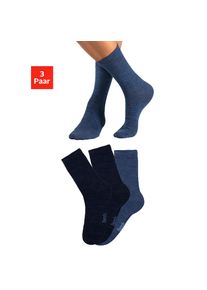 Bench. , Socken, (Packung, 3 Paar), Herrensocken mit wärmender Wolle , 2x marine, 1x jeans , 43-46 , 43-46 , Kuschelige Wollsocken für Herren