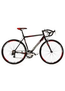 KS-Cycling KS Cycling , Rennrad »Euphoria«, 14 Gang, Shimano, Tourney Schaltwerk, Kettenschaltung, für Damen und Herren, Kettenschaltung , schwarz