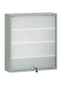 Schildmeyer , Medizinschrank »Bjarne, Breite 64 cm«, Abschließbare Glastüren , pistazie