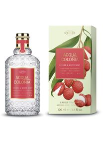 4711 , Eau de Cologne »Acqua Colonia LYCHEE & WHITE MINT EAU DE COLOGNE NATURAL SPRAY«, (Packung, 1 tlg.), Frischer Duft mit Litschi und Minze,...