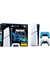 Playstation 5 , Konsolen-Set »PS5 Slim Digital Fortnite Cobalt Star Bundle inkl. FORTNITE DualSense« , weiß/schwarz , Mit dem integrierten, 1 TB...