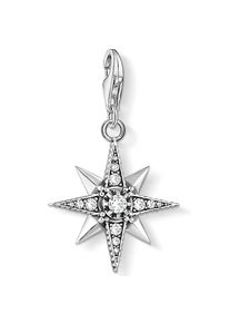 Thomas Sabo , Charm-Einhänger »Royalty Stern, 1714-959-7, 1756-643-14«, mit Glas-Keramik Stein, Spinell (synth.), Zirkonia (synth.) ,...