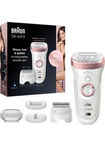 Braun , Epilierer »Silk-épil 9 9-725«, 4 St. Aufsätze, Micro-Grip-Pinzetten-Technologie , weiß/roségold , Mehrere Funktionen: Inklusive...