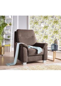 Sit & More sit&more , Sessel »Boccaccio«, inklusive Federkern und Kopfteilverstellung , schlamm