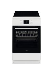 AEG , Induktions-Standherd »CIB56494BW 943005695«, mit FlexiRunners – Teilauszug (2 Paar), Multilevel Cooking , Weiß , Auszugssystem -...