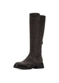 Gabor , Stiefel, Blockabsatz, Langschaftstiefel mit bequemer Best Fitting-Ausstattung , dunkelgrau , 39 , 39 , Mit Innenreißverschluss und...