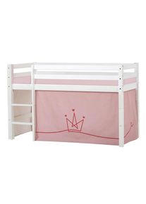 Hoppekids , Hochbett »ECO Dream, Kinderbett, Spielbett, Halbhohes Bett aus Massivholz«, inkl. Vorhang-Set Creator, Bettgröße & Matratze wählbar ,...