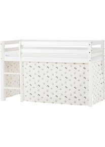 Hoppekids , Hochbett »ECO Dream, Kinderbett, Spielbett, Halbhohes Bett aus Massivholz«, inkl. Vorhang-Set Creator, Bettgröße & Matratze wählbar ,...