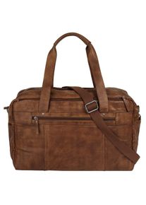SPIKES & SPARROW Spikes & Sparrow, Damen, Reisetasche &raquo;WEEKENDER&laquo; echt Leder, cognac, cognac, H&ouml;he 30 cm x Breite 50 cm x Tiefe 22 cm