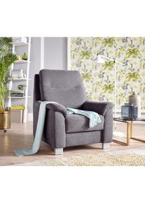 Sit & More sit&more , Sessel »Boccaccio«, inklusive Federkern und Kopfteilverstellung , grau