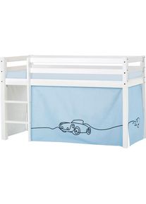 Hoppekids , Hochbett »ECO Dream, Kinderbett, Spielbett, Halbhohes Bett aus Massivholz«, inkl. Vorhang-Set Creator, Bettgröße & Matratze wählbar ,...