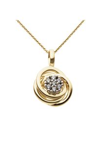 Firetti , Kettenanhänger »Schmuck Geschenk Gold 333 Halsschmuck Anhänger für Halskette«, mit Brillanten , gelbgoldfarben-weißgoldfarben +...