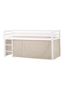 Hoppekids , Hochbett »ECO Dream, Kinderbett, Spielbett, Halbhohes Bett aus Massivholz«, inkl. Vorhang-Set Creator, Bettgröße & Matratze wählbar ,...