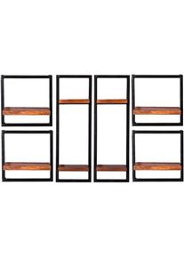 Sit, Wandregal &raquo;Panama&laquo; Set, schwarz/natur, B/H/T: 135 cm x 75 cm x 25 cm, schwarz/natur