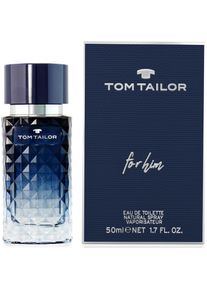 Tom Tailor , Eau de Toilette »for him«, Holziger Duft mit Mandarine, Pfingstrose, Lavendel, Geranie und Leder. , blau , Herrenduft
