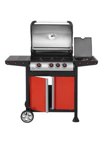 Justus , Gasgrill »Genius«, BxTxH: 122x57x106 cm , rot