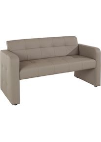 exxpo - sofa fashion , Polsterbank &raquo;Barista K&uuml;chensofa, Sitzh&ouml;he 49cm, kompakte Stellma&szlig;e&laquo; Frei im Raum stellbar , argent