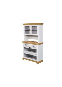 Home Affaire , Buffet »Rügen«, zertifiziertes Massivholz, Höhe 168 cm, im Landhausstil , weiß/honig