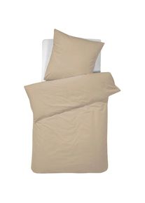 Damai , Bettwäsche »Bio Satin«, in eleganten Farbtönen , taupe , B/L: 155 cm x 220 cm