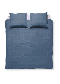 Damai , Bettwäsche »Mik«, Leinen-Optik , Denim , B/L: 200 cm x 200 cm
