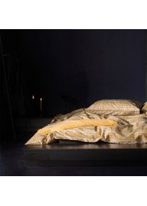 Damai , Bettwäsche »Signore«, industrielles Design , ochre , B/L: 135 cm x 200 cm