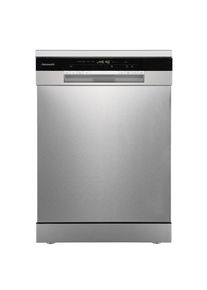 Hanseatic, Standgeschirrsp&uuml;ler &raquo;HG6085A147831ES&laquo; 14 Ma&szlig;gedecke Automatische T&uuml;r&ouml;ffnung w&auml;hrend Trockenphase, silberfarben, Startzeitvorwahl