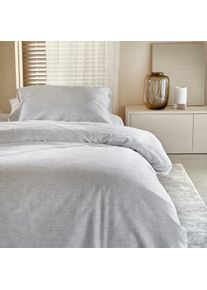 Damai , Bettwäsche »Ebba mit Struktur-Effekt«, in eleganten Farben, 100% Baumwolle, mit Reißverschluss , offwhite , B/L: 155 cm x 220 cm