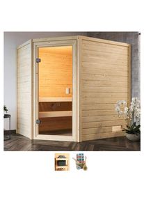 Welltime , Sauna »Juli«, ohne Ofen , naturbelassen