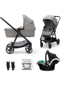 Kinderkraft , Kombi-Kinderwagen »NEWLY 3IN1 MINK PRO«, 22 kg , moonlight grey