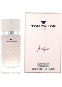 Tom Tailor , Eau de Toilette »for her«, Blumig-frischer Duft mit Bergamotte, Ingwer, Freesie, Rose & Moschus. , rosa , Damenduft