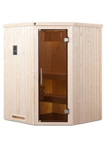 Weka , Sauna »Kiruna«, 3,6 kW Bio-Ofen mit ext. Steuerung , naturbelassen