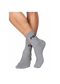 Fila , Tennissocken »UNISEX CREW TENNIS FULL TERRY SOCKS«, (3 Paar), mit verstärkten Belastungszonen , schwarz, grau, weiß , 43-46 , 43-46 ,...