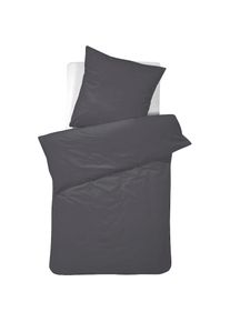 Damai , Bettwäsche »Bio Satin«, in eleganten Farbtönen , anthracite , B/L: 155 cm x 220 cm