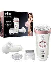 Braun , Epilierer »Silk-épil 9 9-855«, Wet & Dry , weiß , Mit 5 Jahren Herstellergarantie (Nach Online-Registrierung bei Braun+ und dem Hochladen...