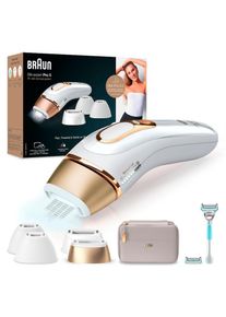 Braun , IPL-Haarentferner »Silk-expert Pro 5 PL5356«, 400.000 Lichtimpulse, Skin Pro 2.0 Sensor , weiß/gold , Mit 5 Jahren Herstellergarantie (Nach...