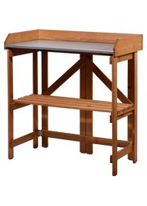 Dobar , Pflanztisch, BxTxH: 85x44x89 cm , braun/hellbraun/natur