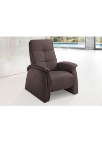 exxpo - sofa fashion , Sessel »Tivoli, Hochlehnsessel, Relaxsessel, Kinosessel, bequem«, (Set), mit Relaxfunktion, schmale Armlehnen , schoko