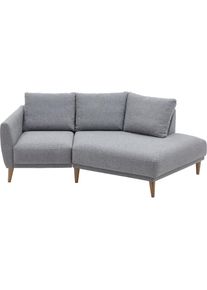 ATLANTIC HOME COLLECTION, 2, 5-Sitzer &raquo;Elvis&laquo; Polsterecke mit offenem Ende im skandinavischen Stil, Massivholzf&uuml;&szlig;e, SaltnPepper, 79% PES; 21% PP, B/H/
