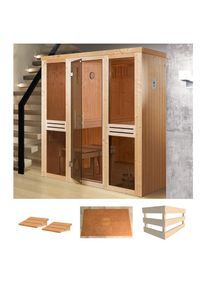 Weka , Sauna »Kaarina 2«, ohne Ofen , natur