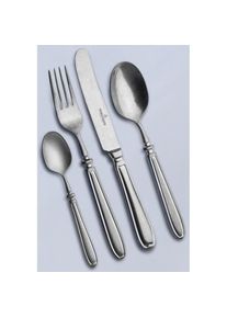 Picard & Wielpütz Solingen , Besteck-Set »Landhaus«, (Set, 24 tlg.), Vintage-Look, Stone washed, inkl. Klappetui , edelstahlfarben