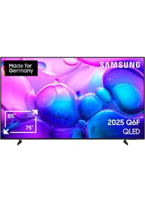 Samsung , QLED-Fernseher »GQ75Q6FAAU«, 4K Ultra HD, Smart-TV, Quantum HDR, Knox Security, Art Store, 3D Sound, Gaming Hub, AI TV , schwarz , Greife...
