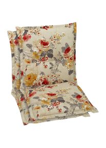 GO-DE, Sesselauflage, natur, Bezug: 80% Baumwolle, 20% Polyester, B/H/T: 100 cm x 8 cm x 50 cm, natur