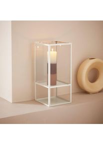 LeGer Home by Lena Gercke , Windlicht »Zhara«, (1 St.), aus Metall und Glas , caramel