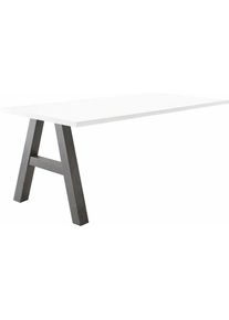 M&auml;usbacher M&auml;usbacher, Anbautisch &raquo;Mio&laquo;, graphit/wei&szlig; matt, Holzwerkstoff, B/H/T: 120 cm x 75 cm x 70 cm, graphit/wei&szlig; matt