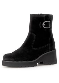 Gabor , Stiefelette »St.Tropez«, Keilabsatz, Boots in bequemer Schuhweite G (= weit) , schwarz , 41 , 41 , Angesagte Stiefelette mit seitlichem...