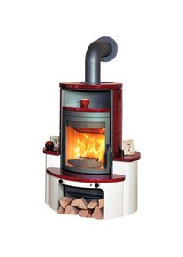 Hark , Kaminofen » »Avenso GT ECOplus 8 KW««, bordeaux-rot , titanfarben , Geeignete Brennstoffe: Holz, Braunkohlebriketts und Steinkohle Nuss 3