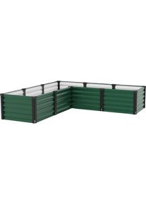 Vitavia, Hochbeet &raquo;Meta In&Out 401 M&laquo; BxTxH: 185x185x40 cm, seegras/schwarz, seegras, B/H/T: 185 cm x 40,3 cm x 185 cm, seegras