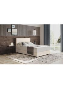 Mr. Couch, Boxbett &raquo;Stratus 2&laquo; inkl. Bettkasten und Matratze, Stripes 8622 nature, 92% Polyester / 8% Nylon, Cord, Stripes 8622 nature