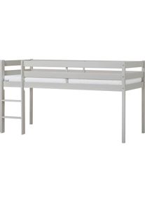 Hoppekids , Spielbett »ECO COMFORT, Hochbett, in 2 Einzelbetten teilbar«, Höhe 72cm, Farbe & Größe & Matratze , Grau